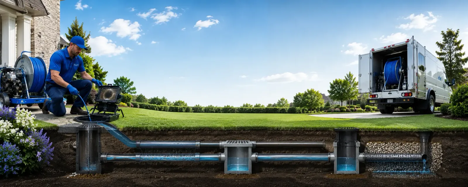 Outdoor drain cleaning information for Emerson, NJ